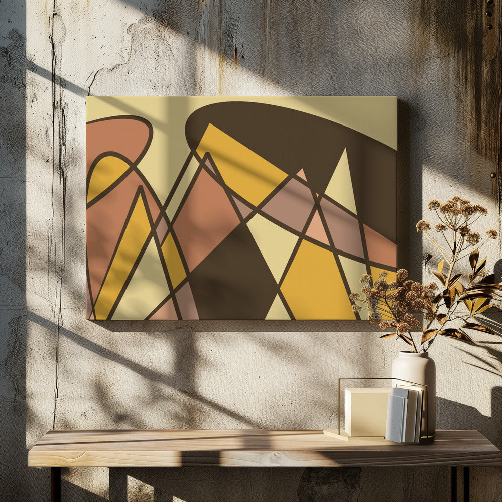 abstract goud | Canvas