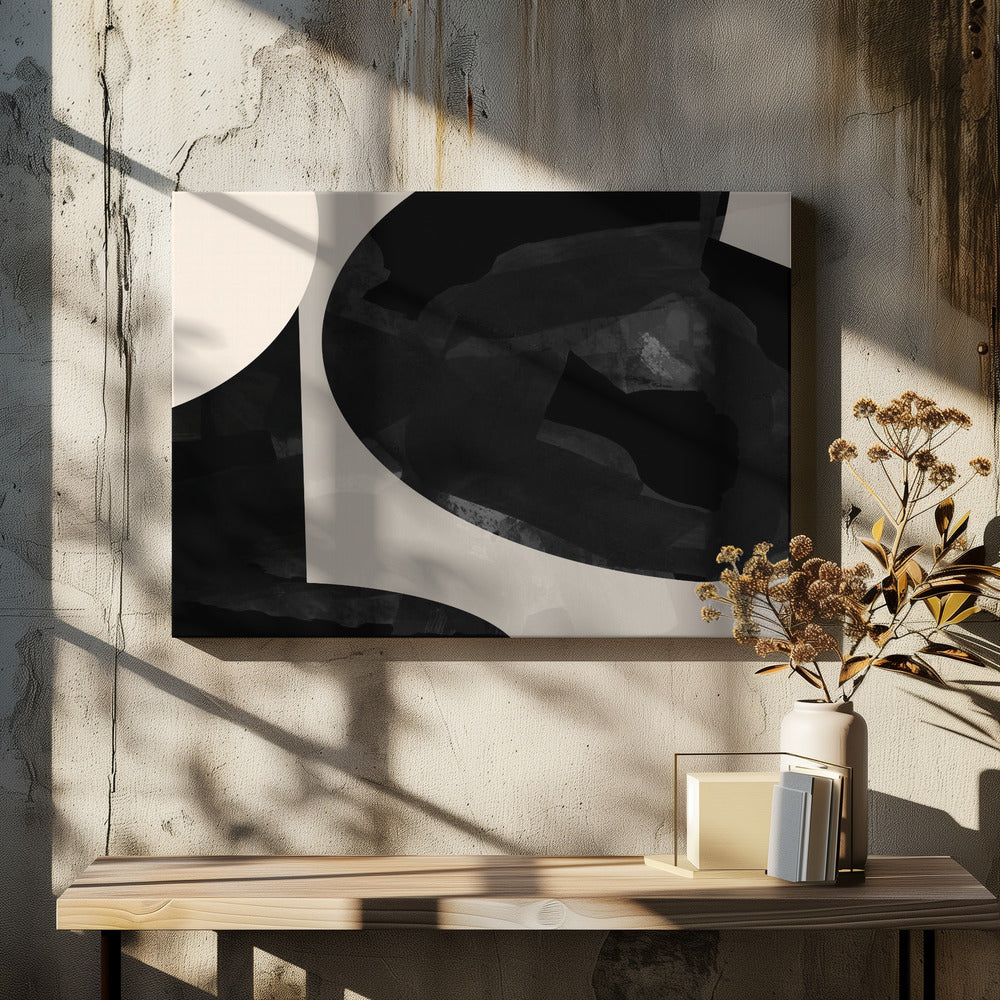 Geometrische vormen en neutrale tinten | Canvas