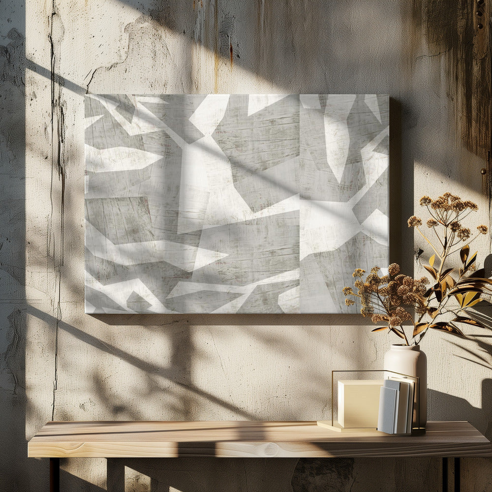 Geometrische patronen met een textuur | Canvas