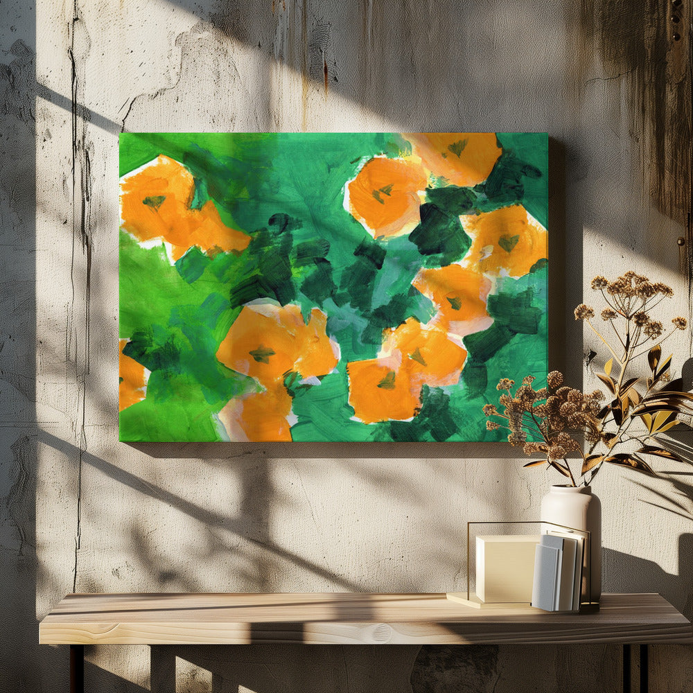 Gouden Bloesem Uitbarsting | Canvas
