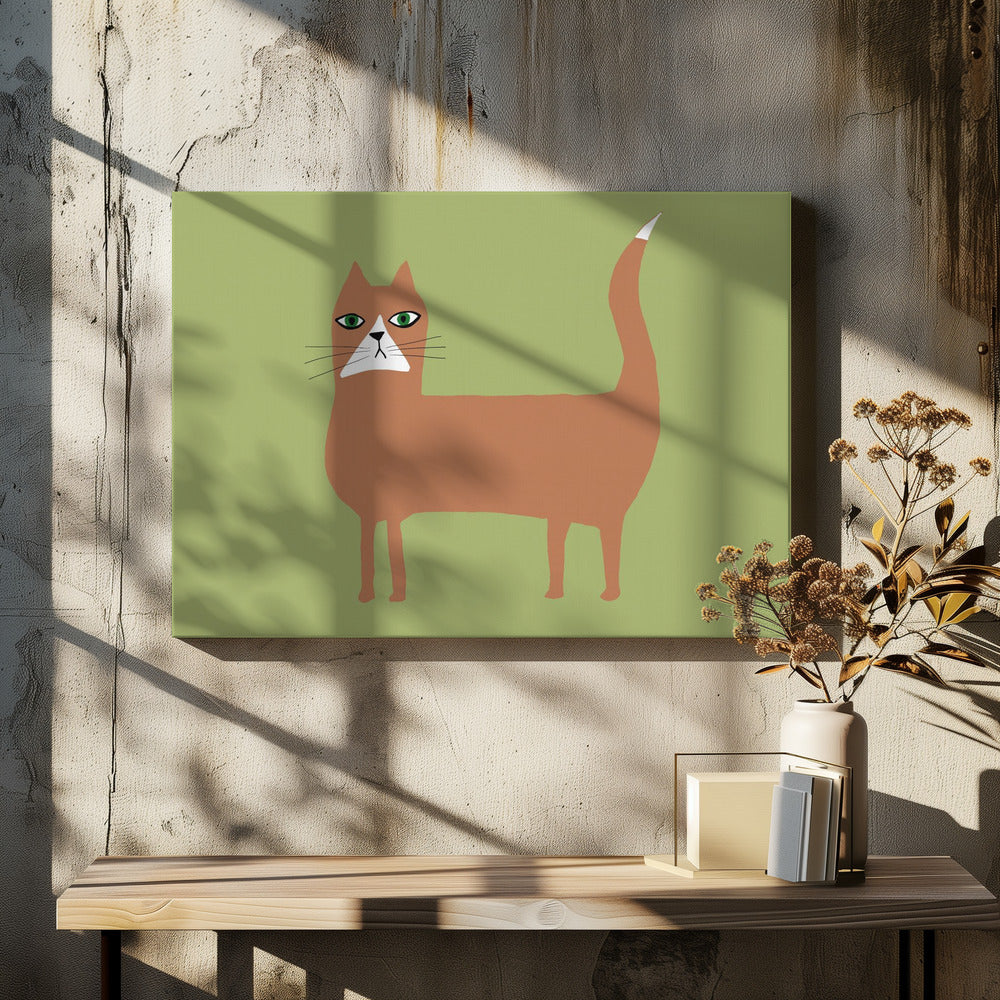 Kat gember oranje | Canvas