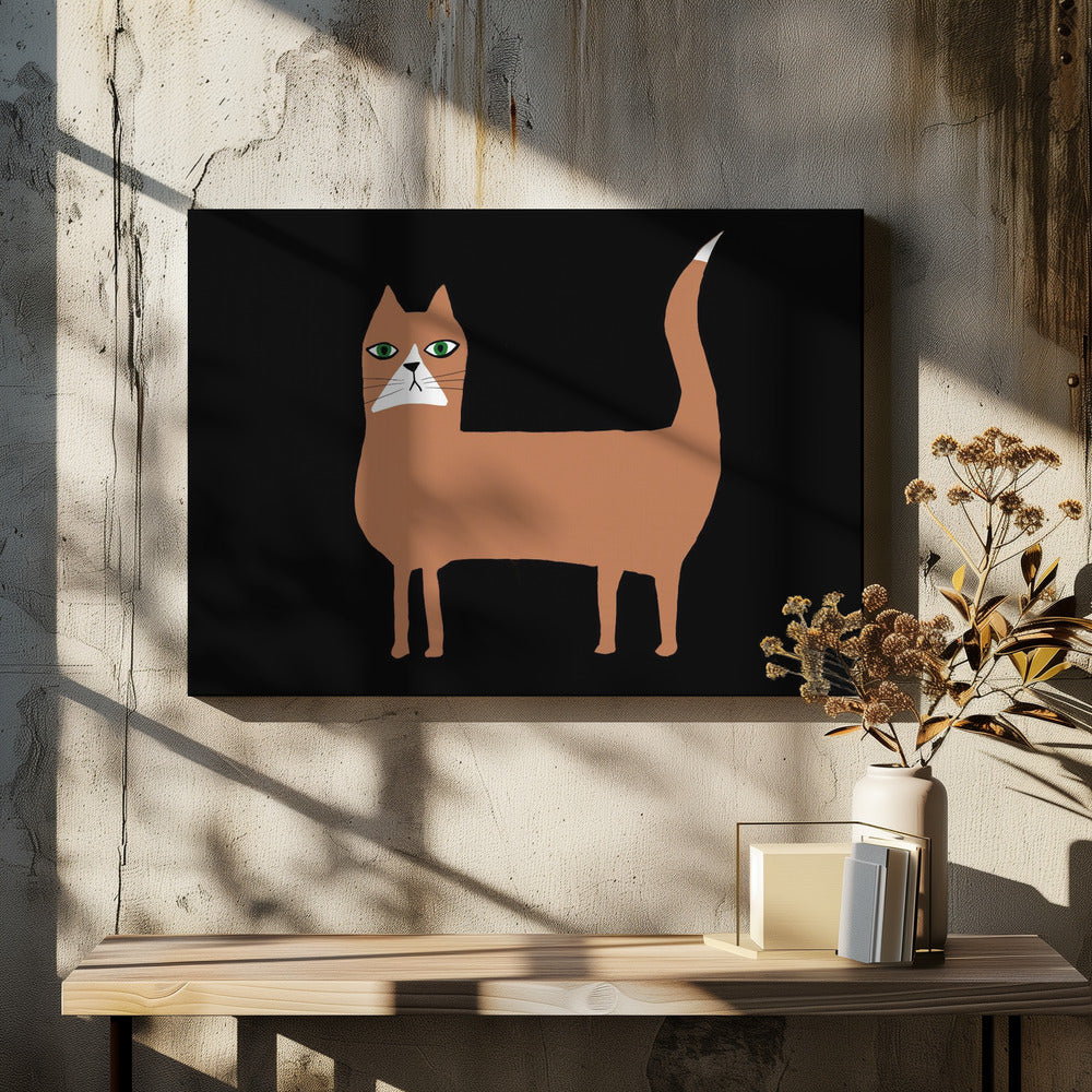 Kat gember oranje | Canvas