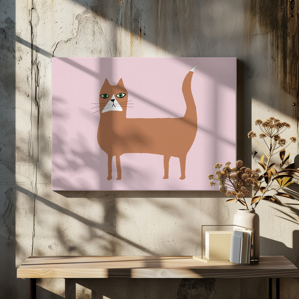 Kat gember oranje | Canvas
