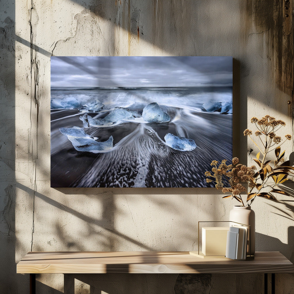 Blauwe diamanten | Canvas