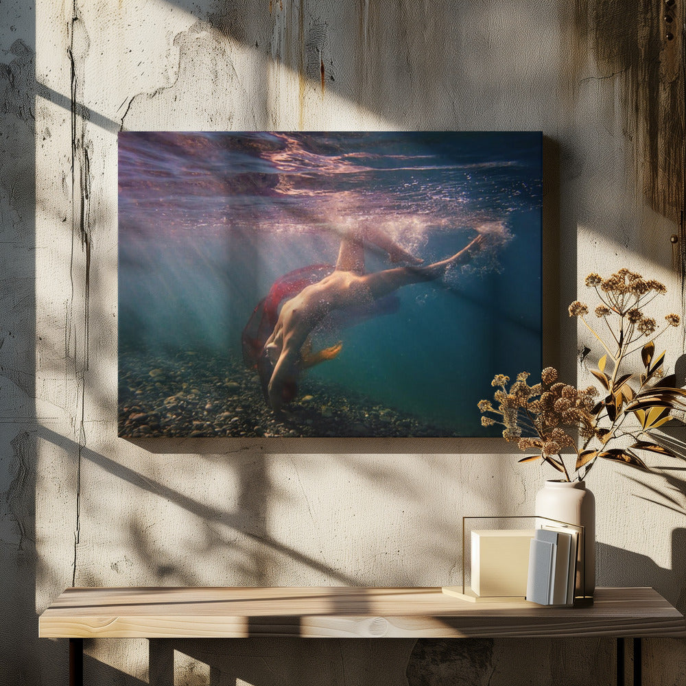 Duiken in balken | Canvas