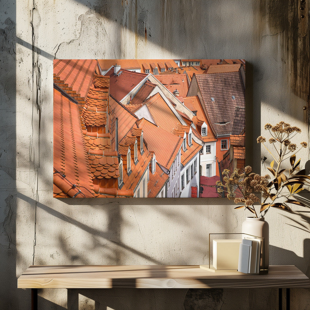 The color of these roofs... | Canvas