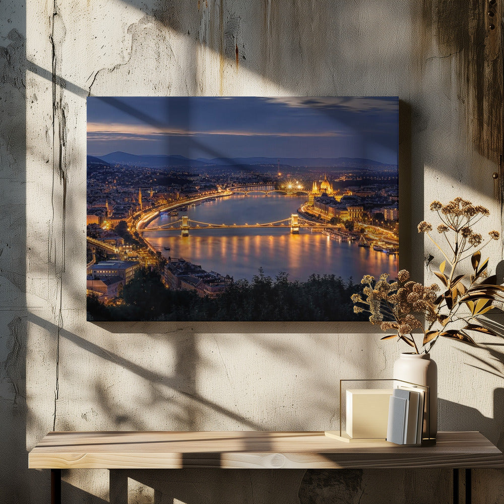 Panorama van Boedapest | Canvas