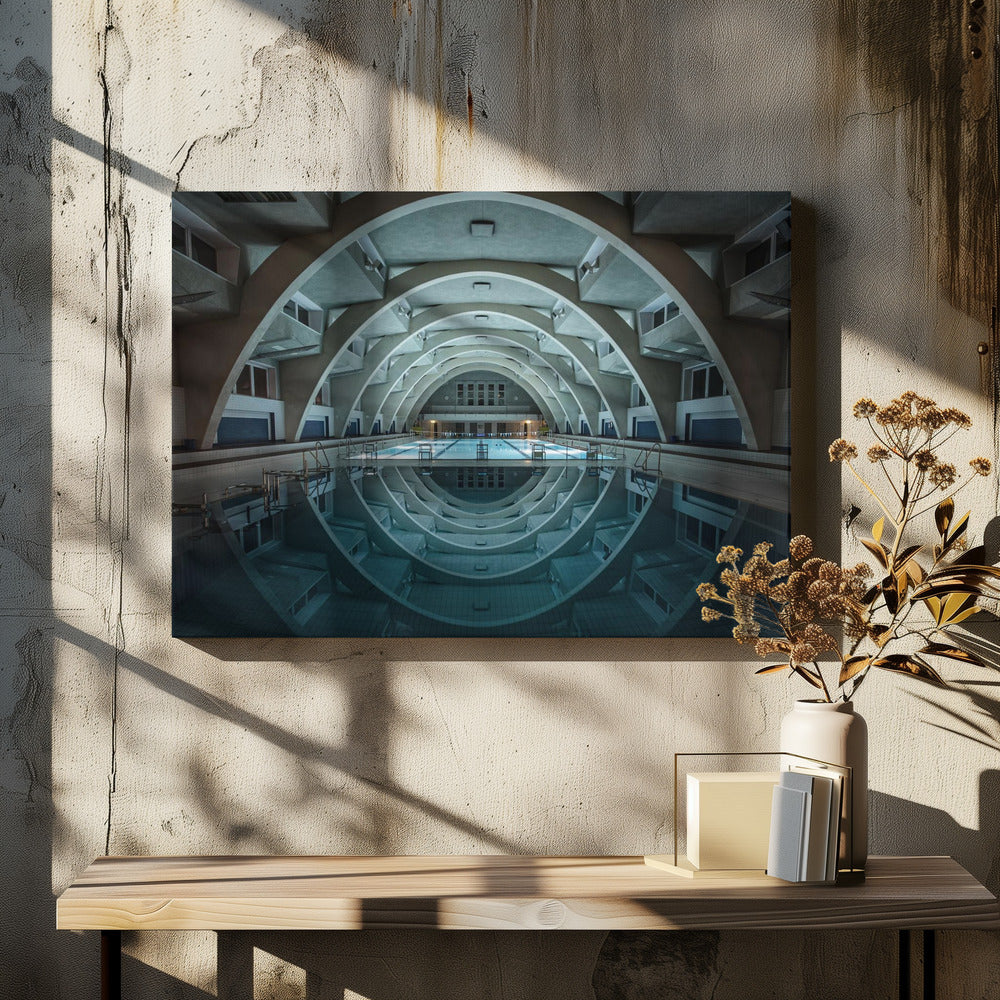 zwemmen @nacht | Canvas