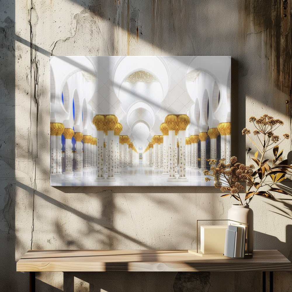 Wit en goud | Canvas