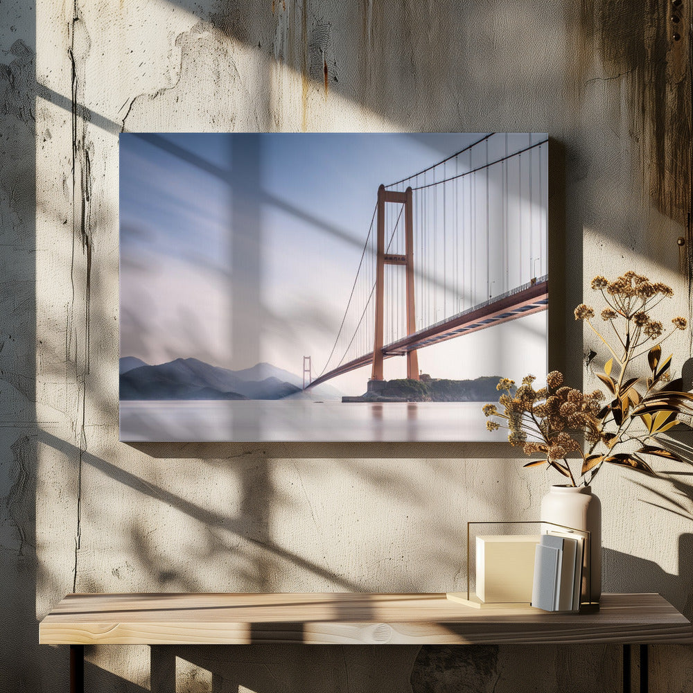 Xihou-brug en maanbaai | Canvas