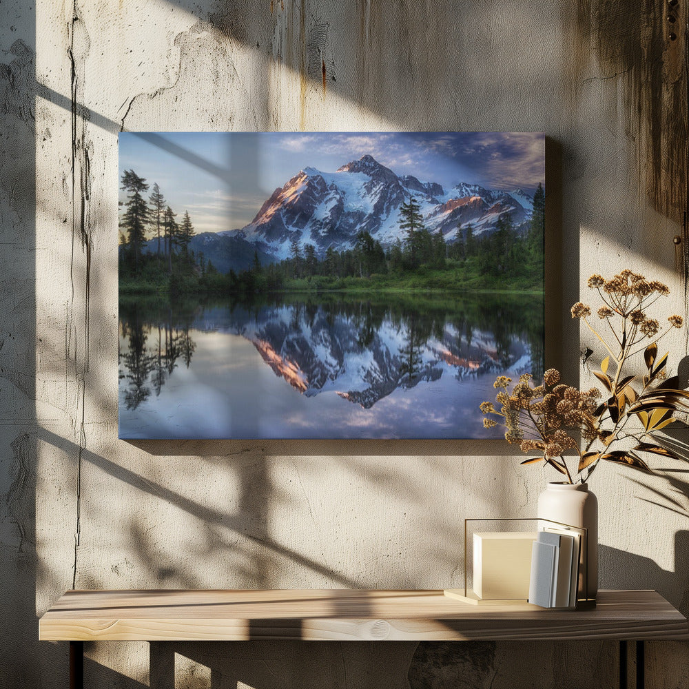Zonsopgang op de berg Shuksan | Canvas