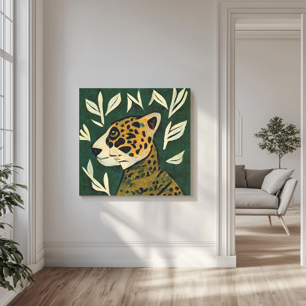 Jaguar's blik | Canvas