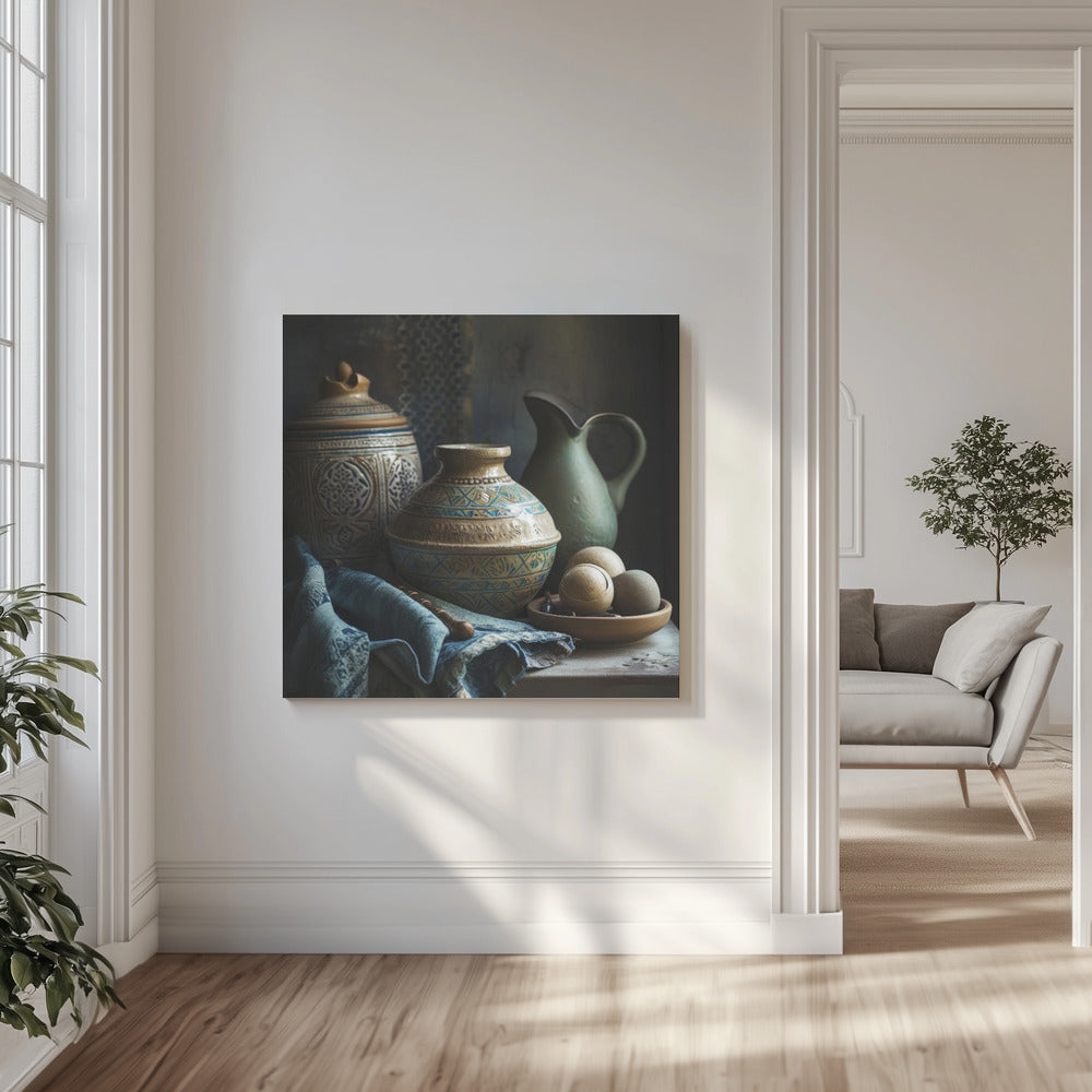 Tijdloze aardewerkstilleermachine | Canvas