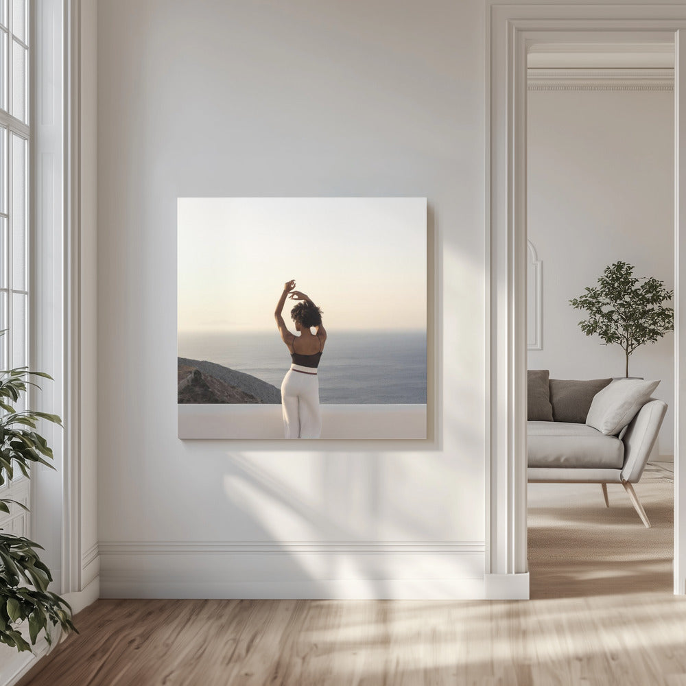 Poseren aan zee | Canvas