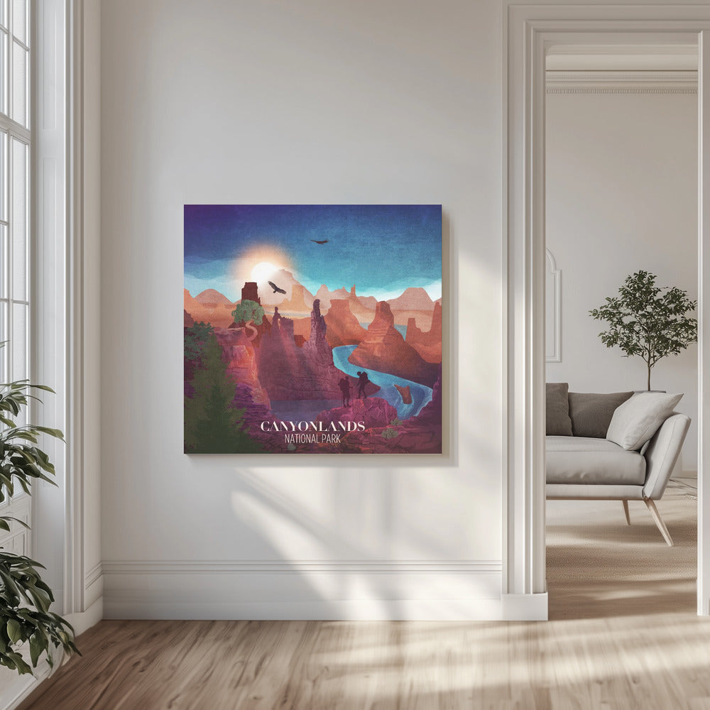 Canyon Zonsopgang Uitzicht | Canvas