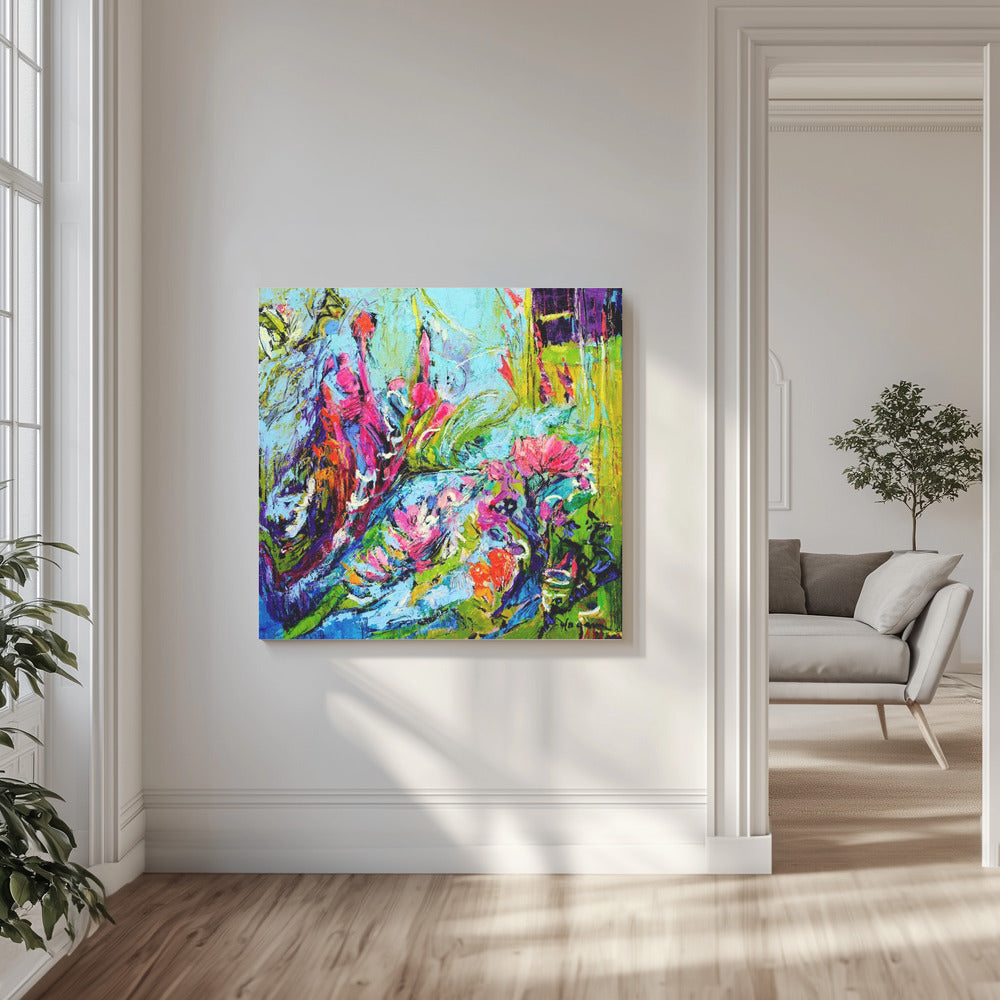 Botanische straling | Canvas