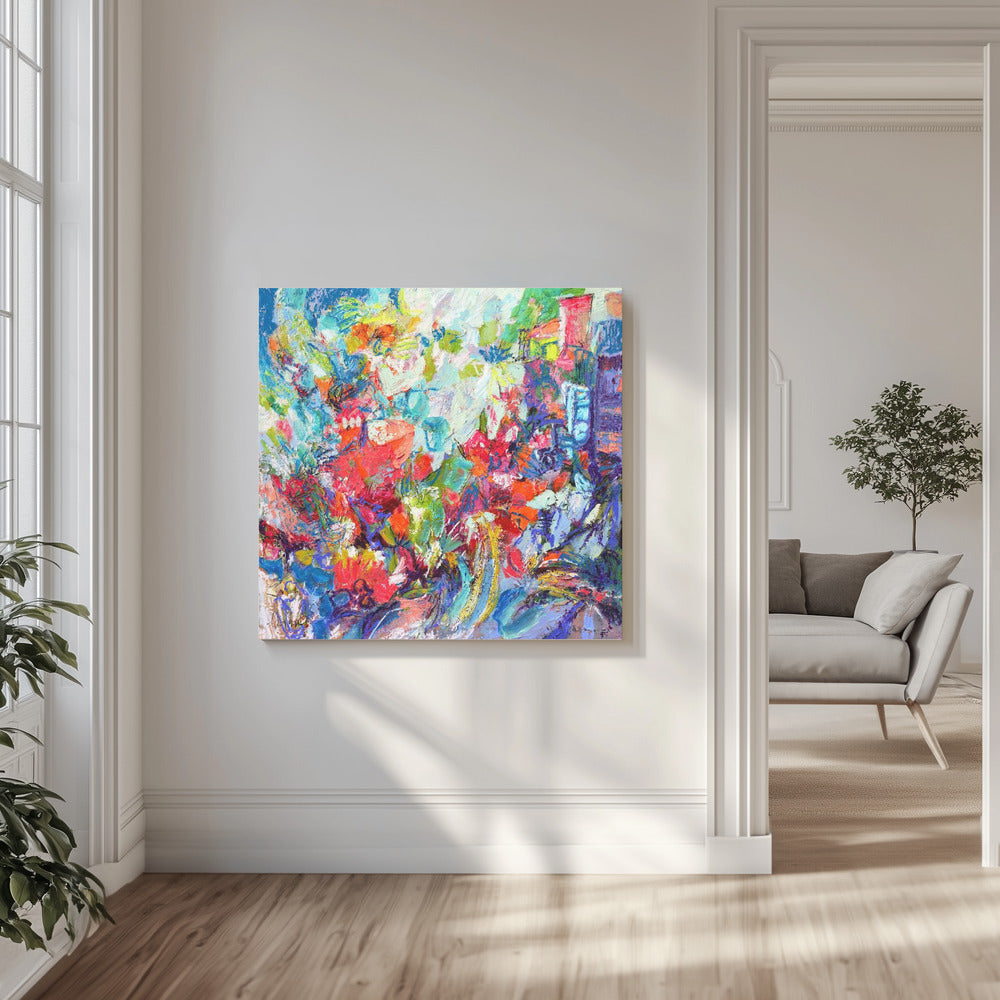 Diep in de weide | Canvas