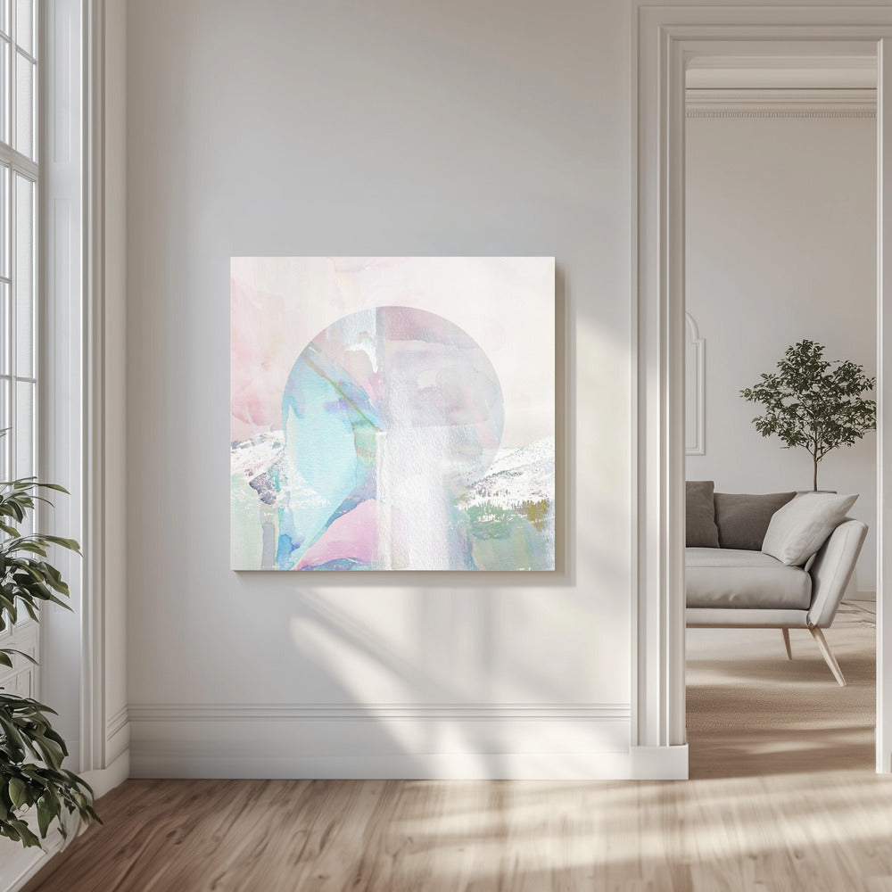 Over de maan II | Canvas