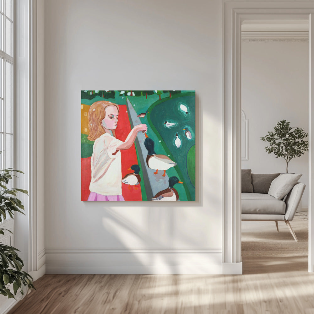 In het park | Canvas