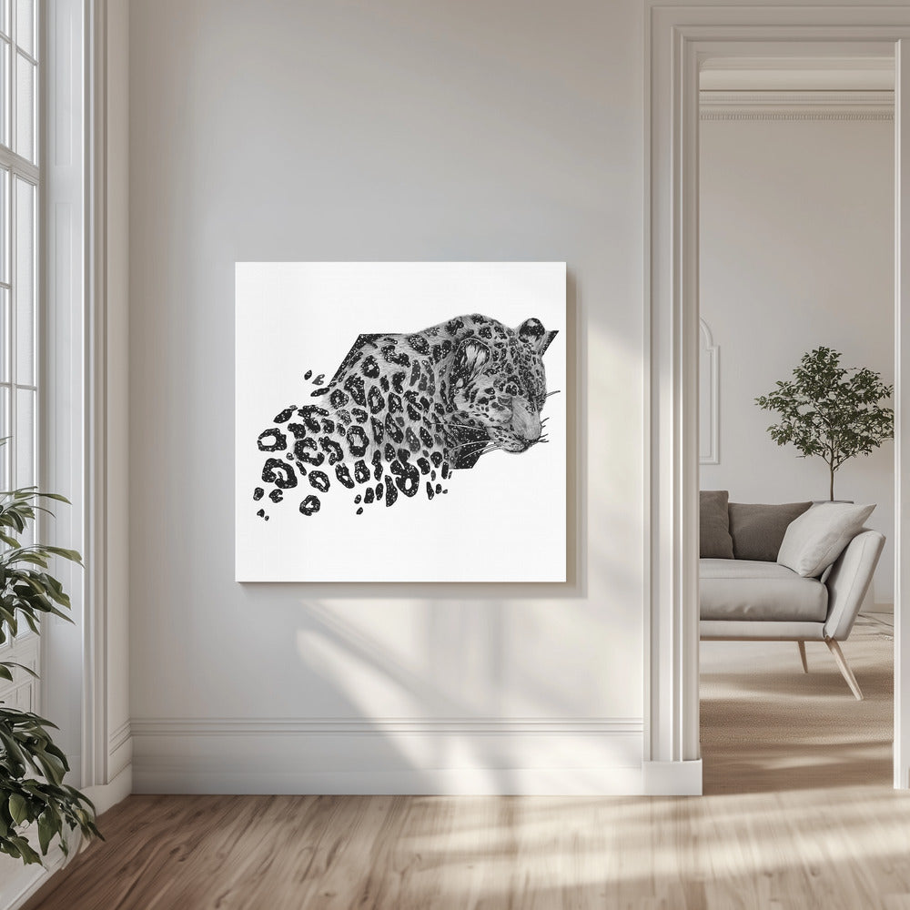 Kosmische luipaard muurschildering kopie | Canvas
