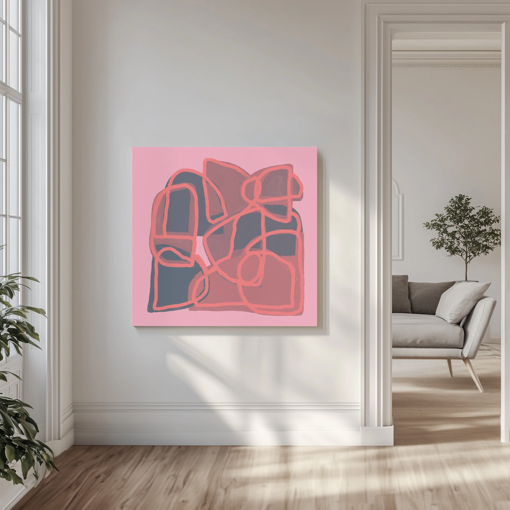 Roze Abstract | Canvas