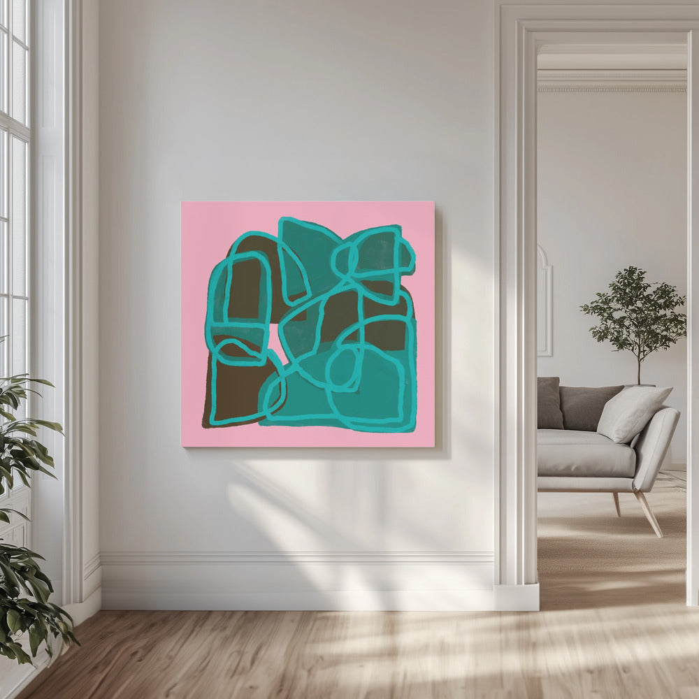Roze Abstract | Canvas