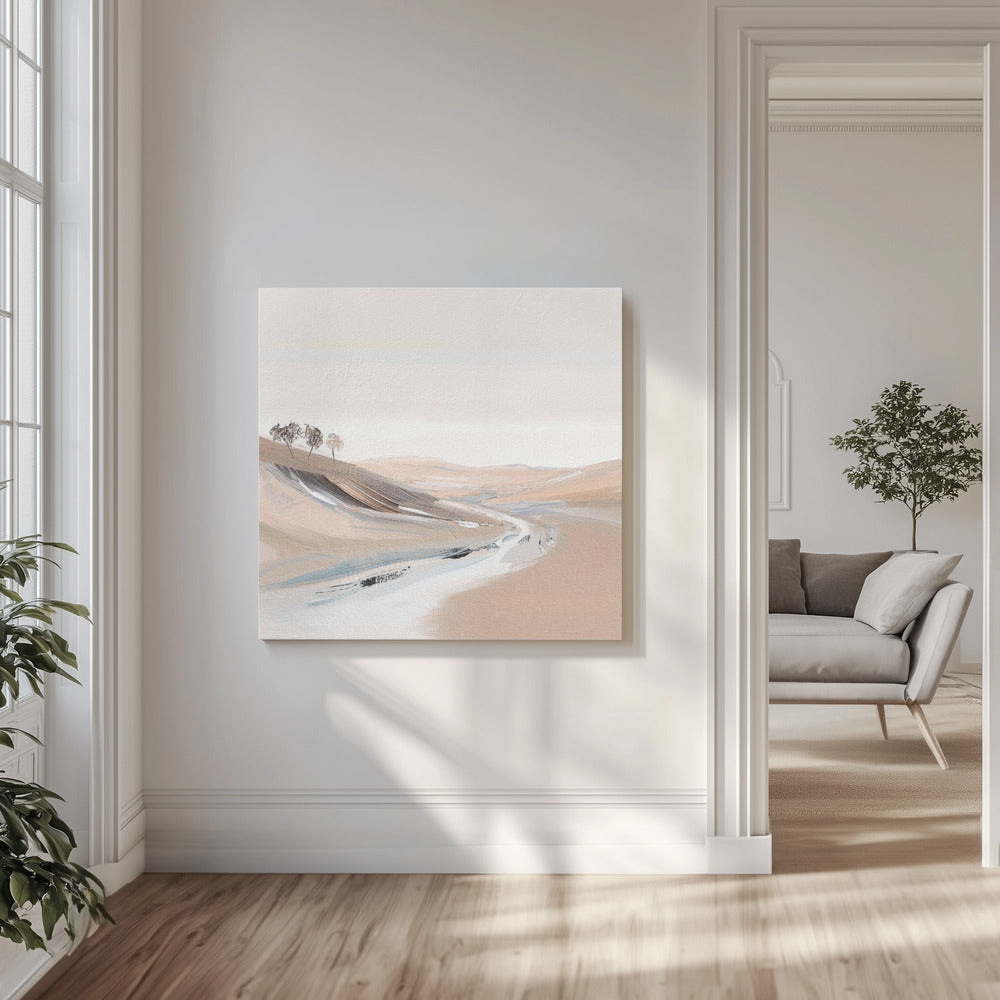 Boerderijzicht IV | Canvas