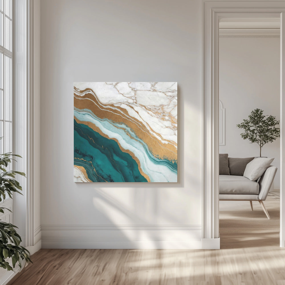 Gouden Adergolven | Canvas