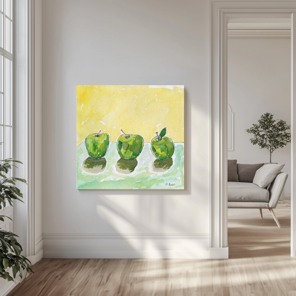Groene appels | Canvas
