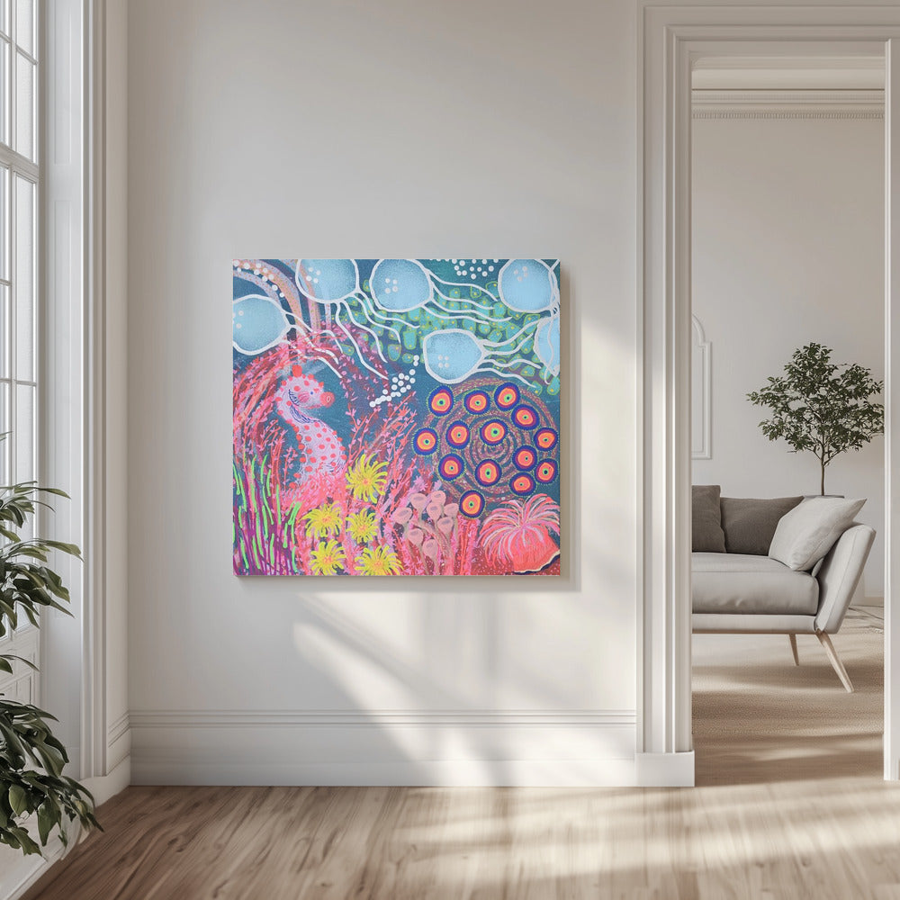 Zeepaardje in het regenwoud van de zee | Canvas