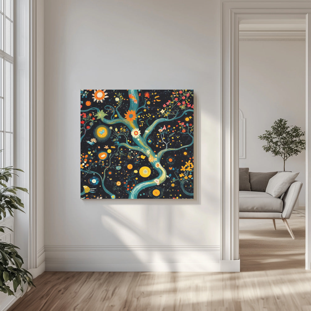 Kosmische tuin bloeit | Canvas