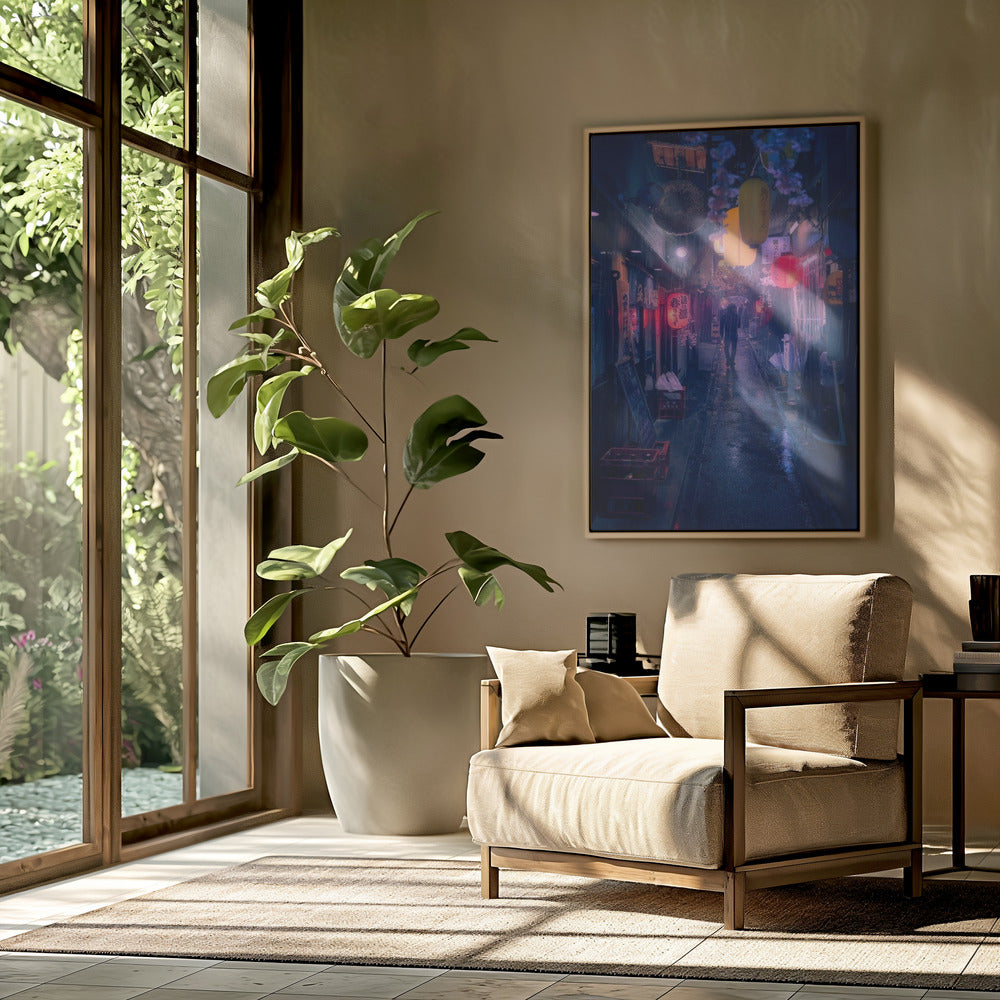 Tokio Blauwe Regen | Poster