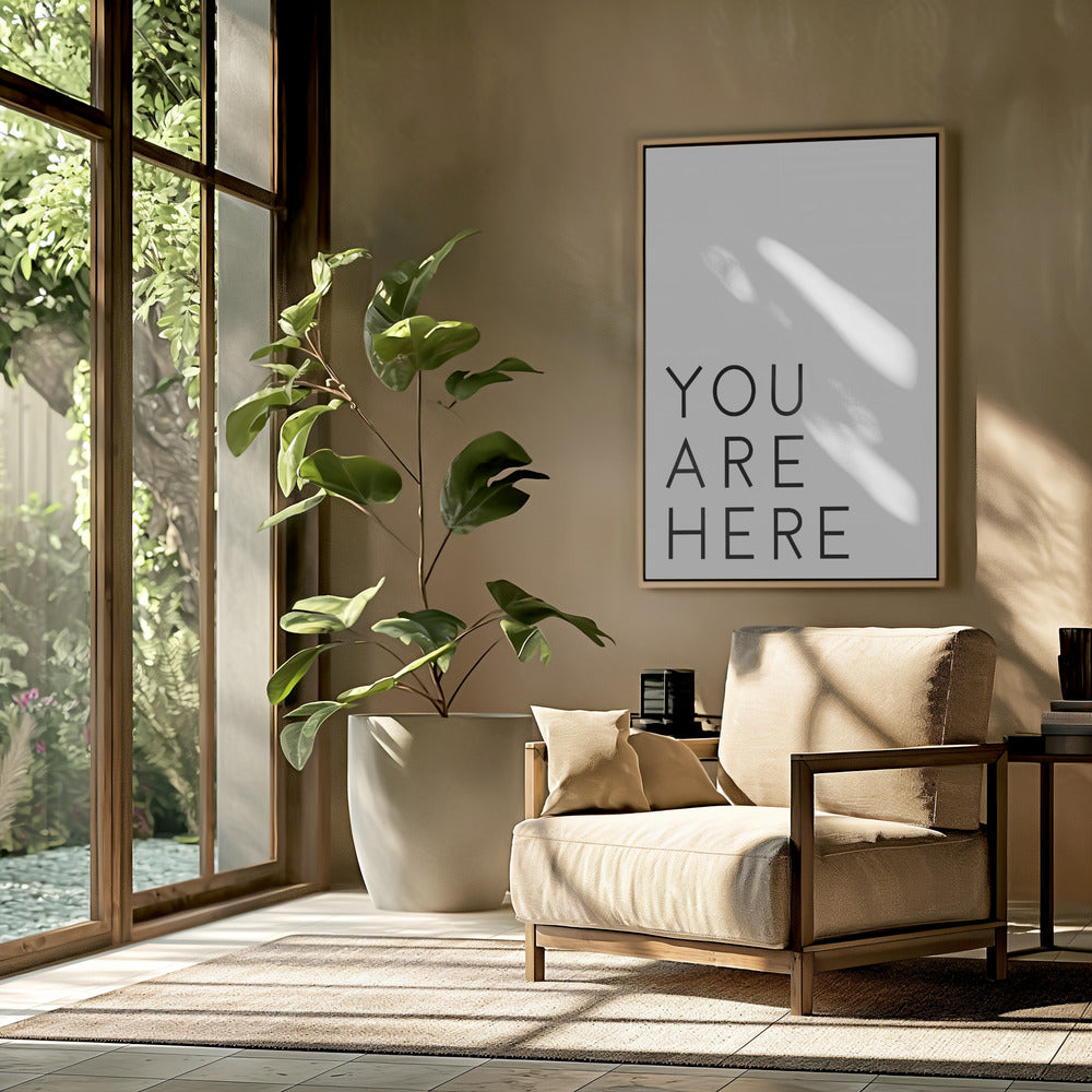 U bent hier | Poster