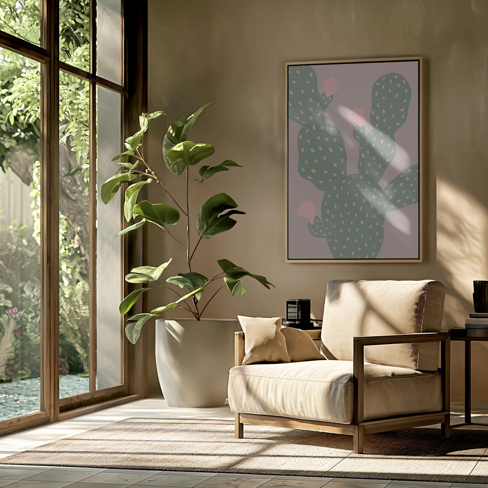 Groene Cactus | Poster