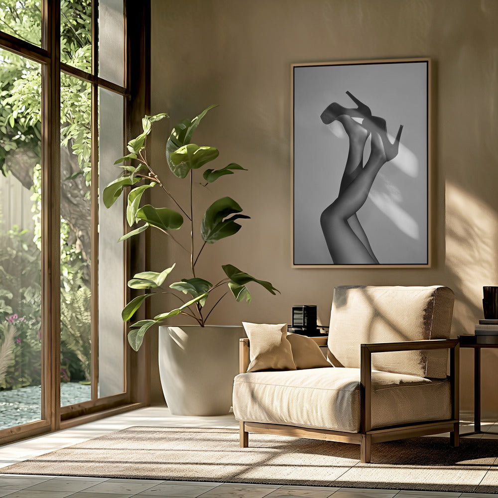 Fluwelen pumps | Poster
