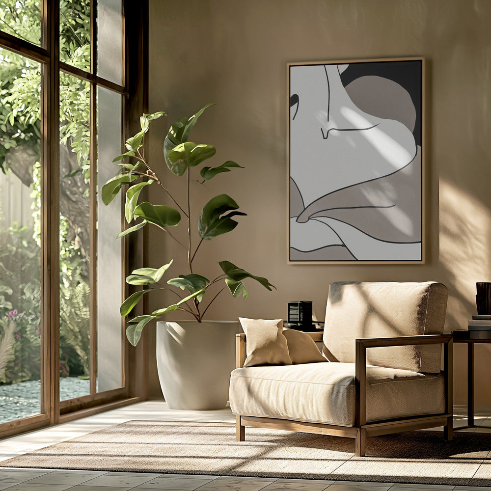 matisse_schouder_vector_002_Zwart | Poster