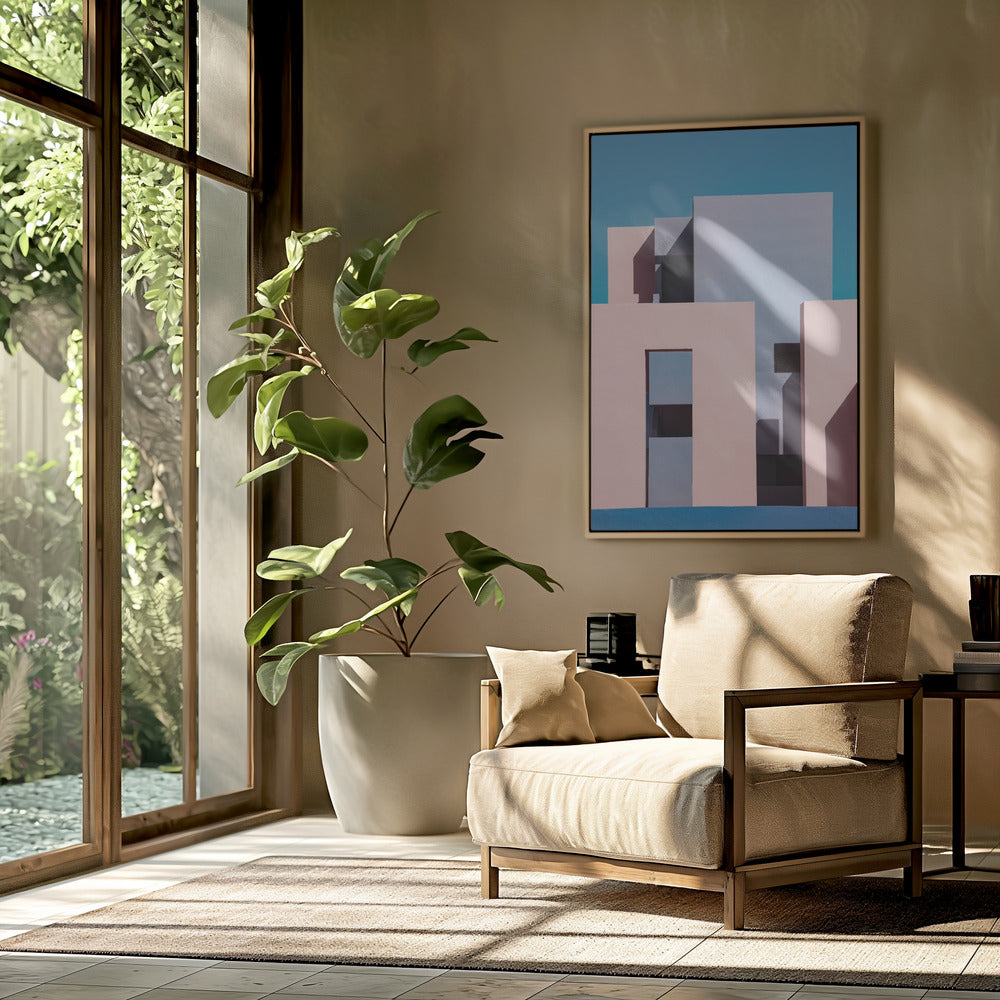Muurschildering Rood #1 | Poster
