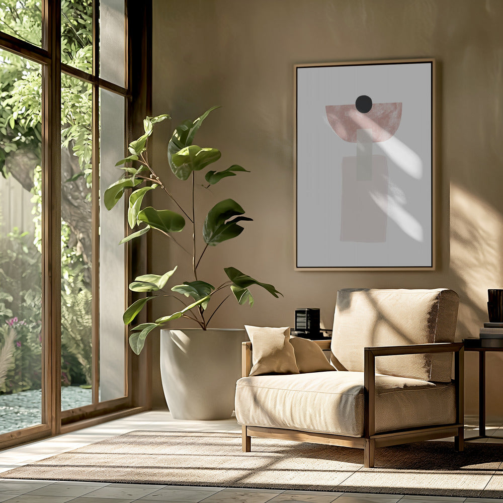 Geometric Shapes in Soft Earthy Tones | Poster