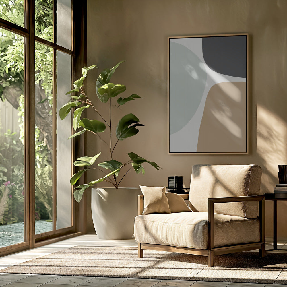 Organic Shapes in Muted Tones | Poster