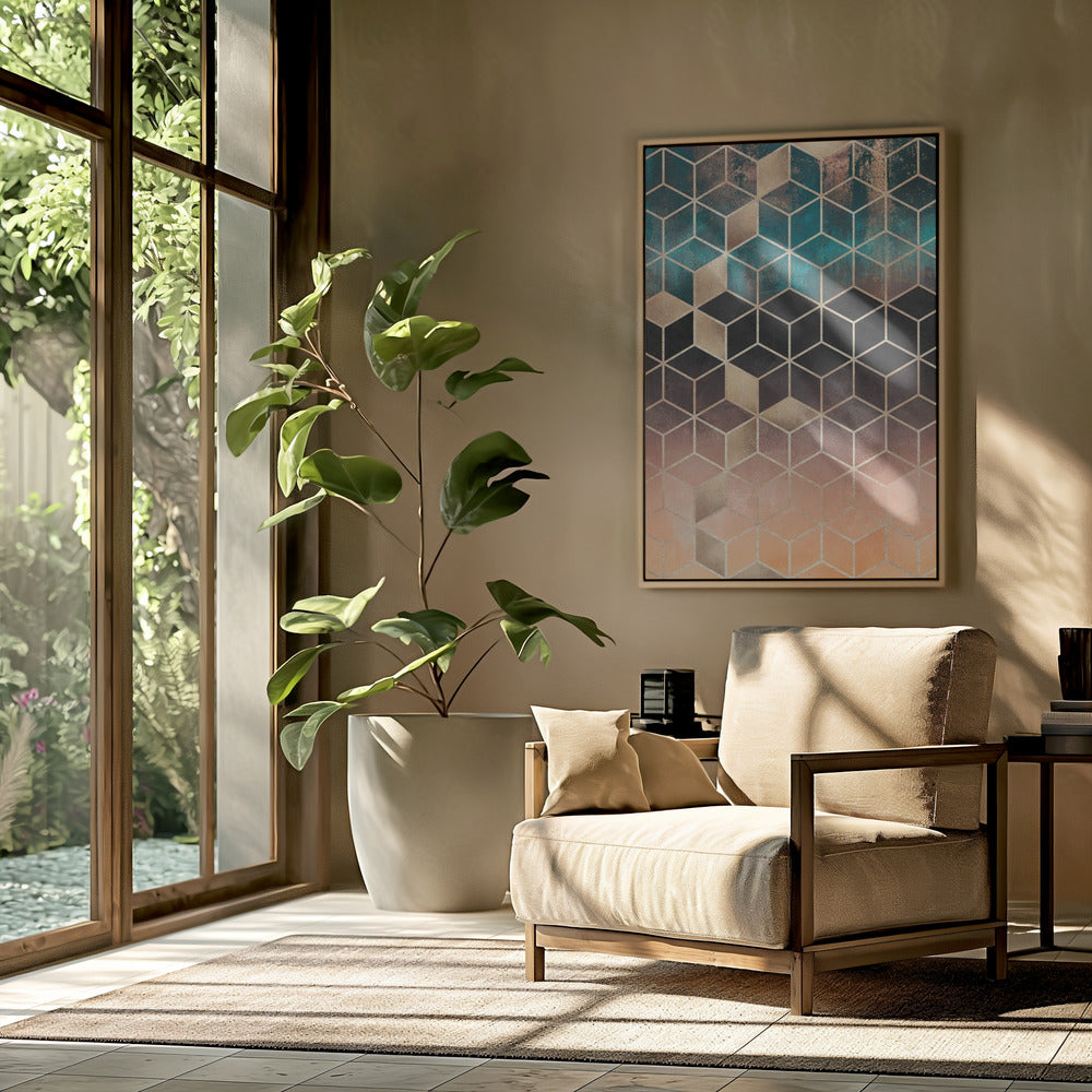 Ombre Dream Cubes | Poster