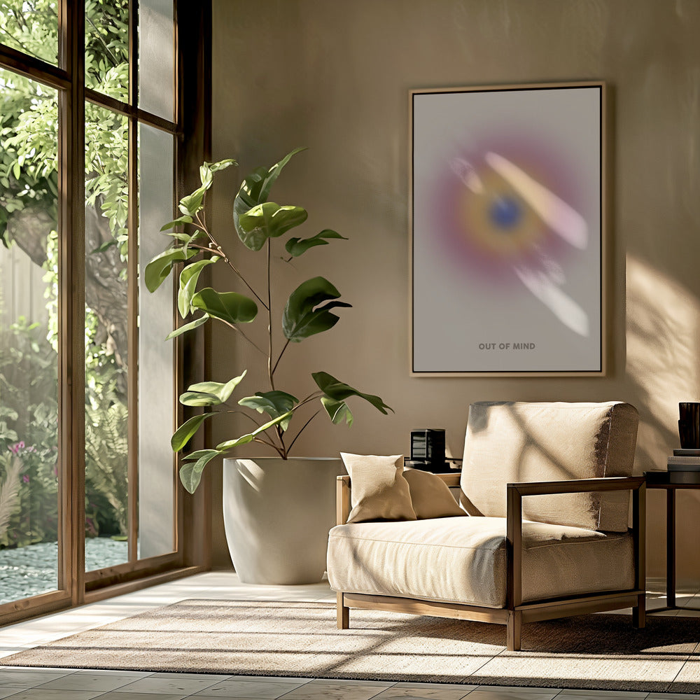 Kleurrijke concentrische gloed | Poster