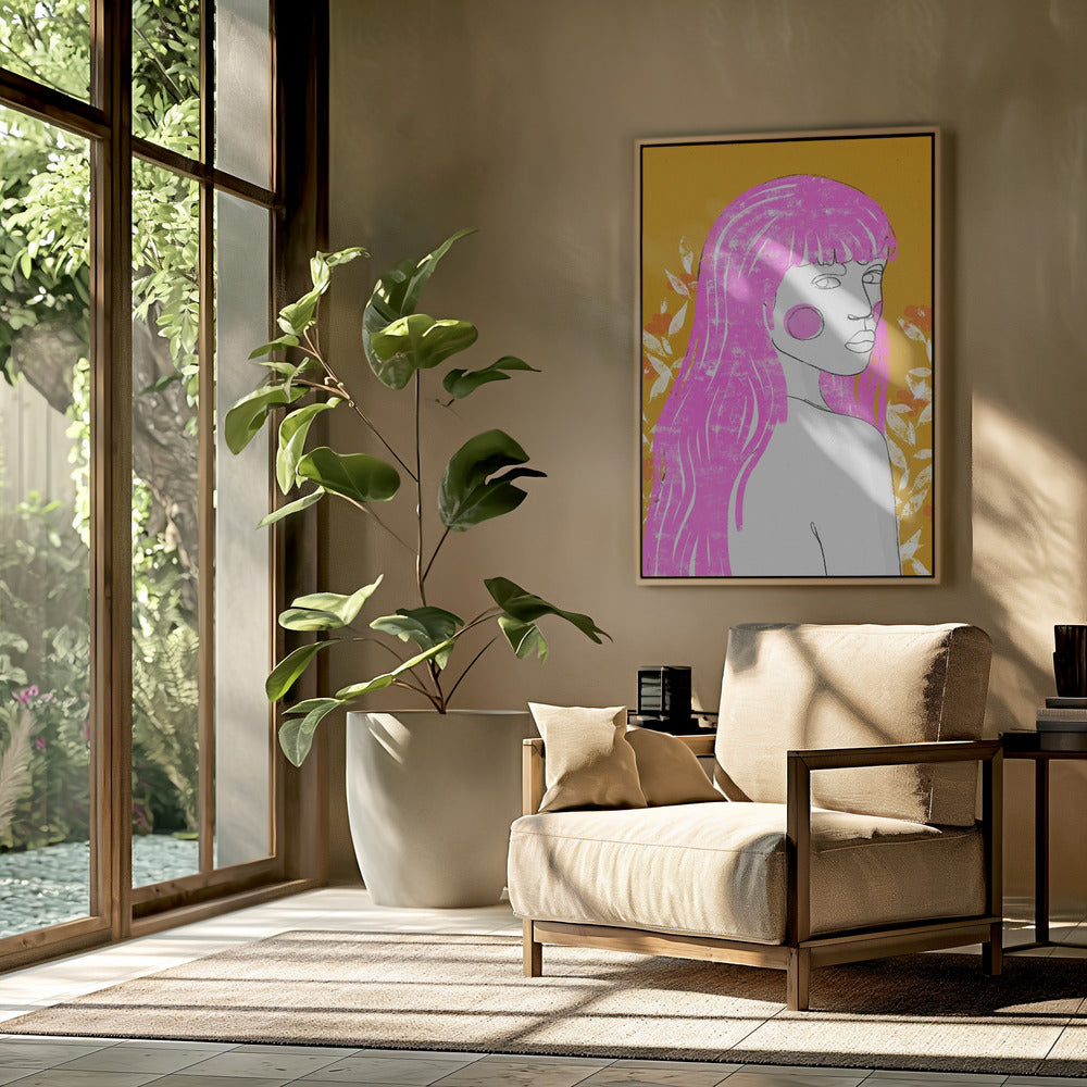 Roze fluisterblik | Poster