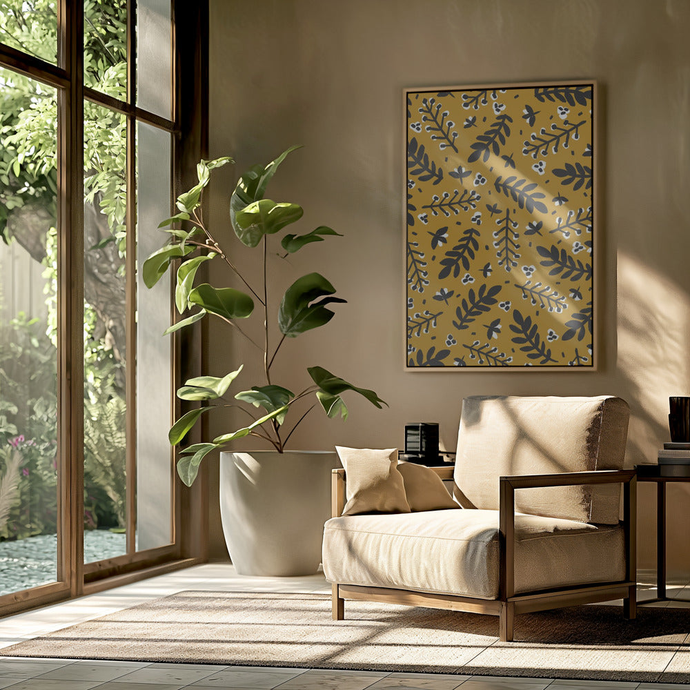 Gouden Botanische Gelukzaligheid | Poster