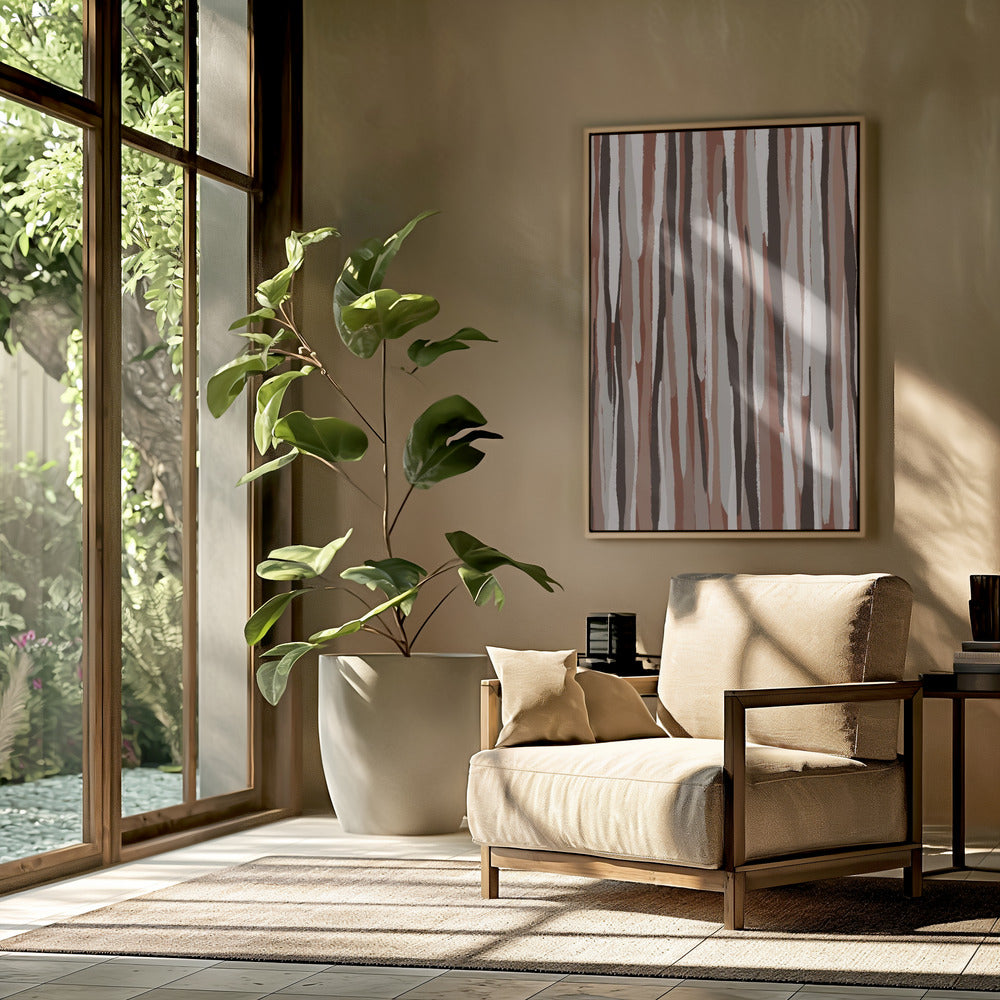 Verticale aardtinten | Poster