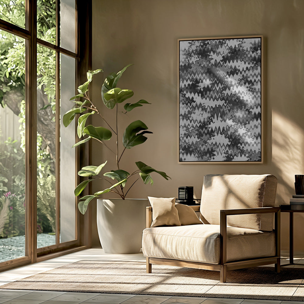 Zigzag Monochrome | Poster