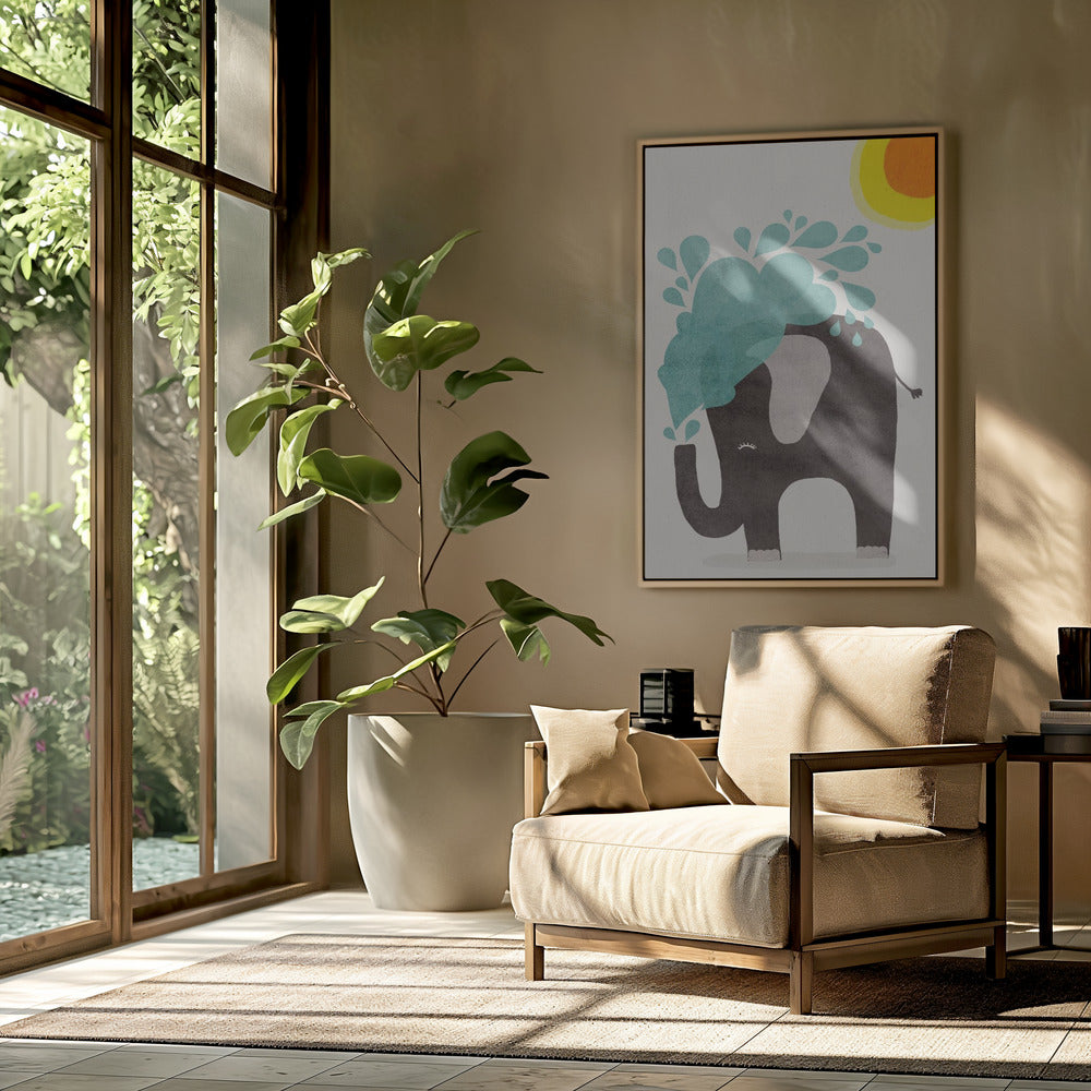 Olifant spettert | Poster