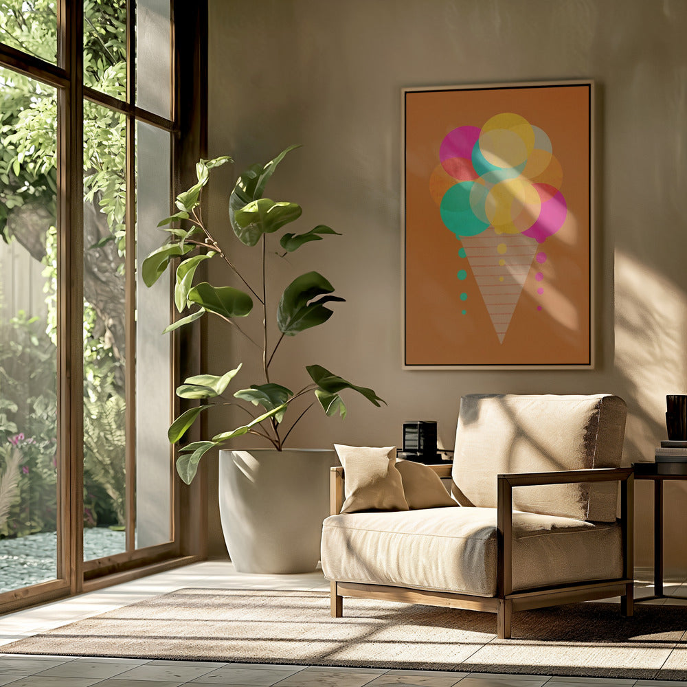 Regenboogkegelplezier | Poster