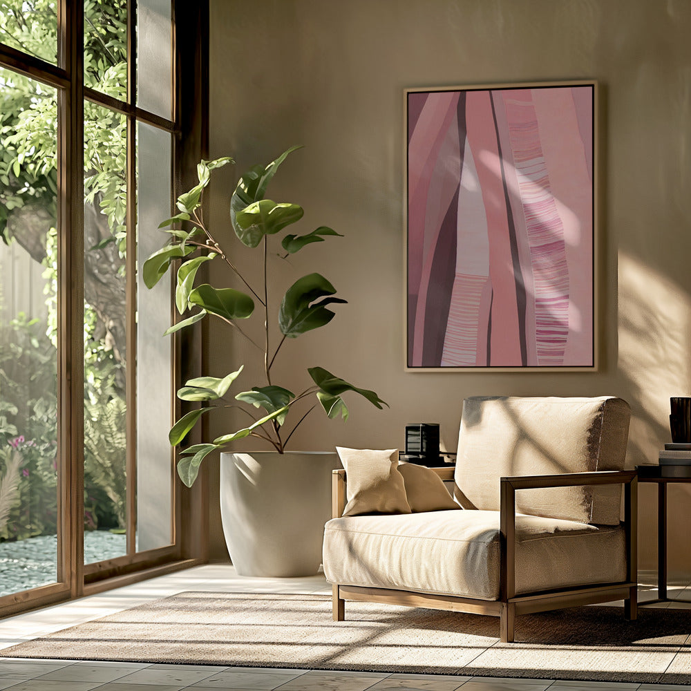 Roze Strata Lagen | Poster