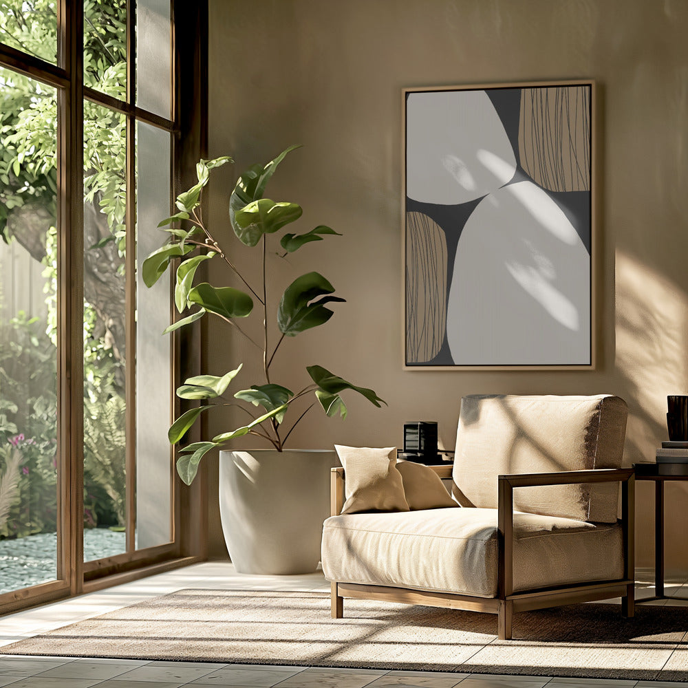 Abstracte aardtinten | Poster