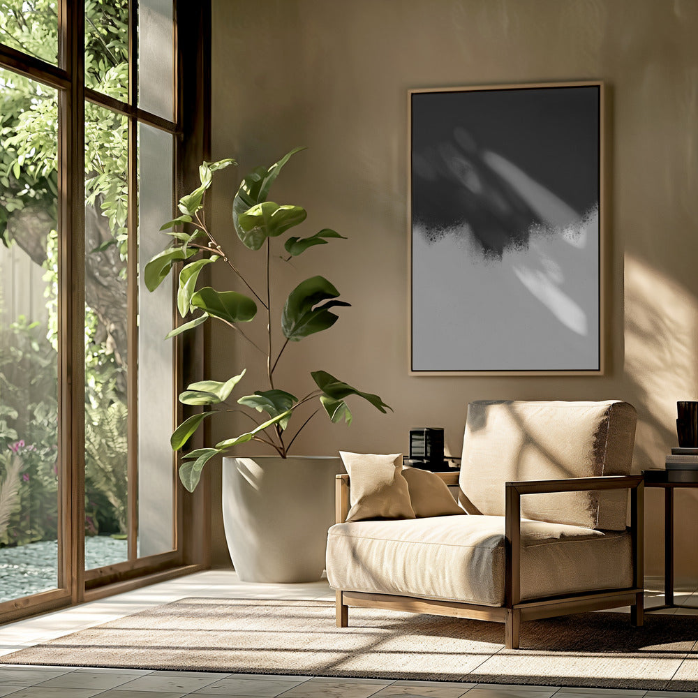 Monochrome stroom | Poster